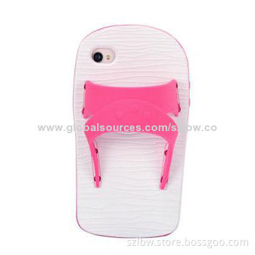 Cool Rose Slipper of Taiwan Soft Silicone Protective Case, 3D Design Allows Easy Grip as Well